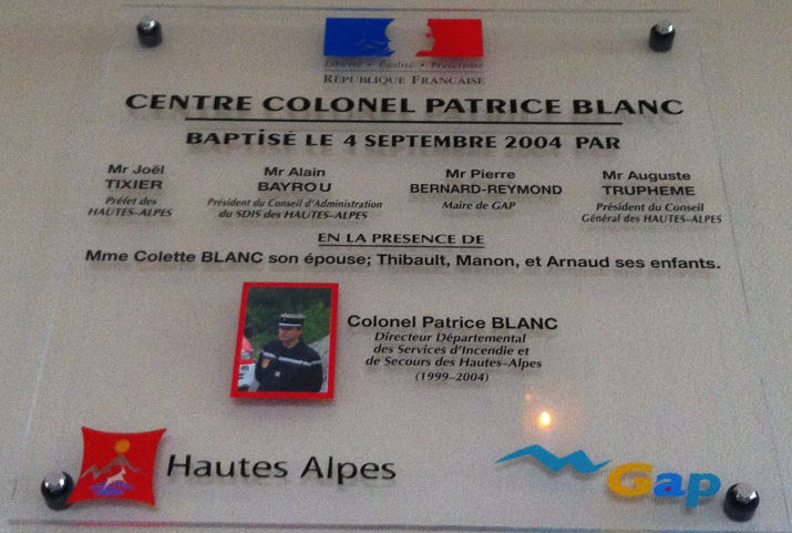 Hommage Colonel Patrice Blanc